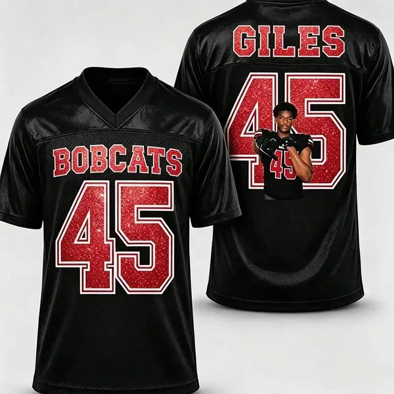 Custom Glitter Football Jersey | Personalized Team Name, Name & Number Bling Sports Jersey