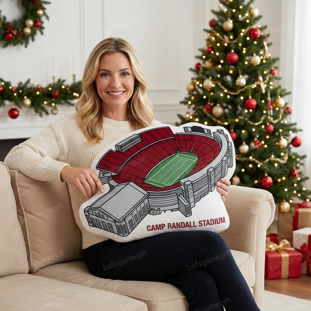 Camp Randall Stadium Plush Pillow