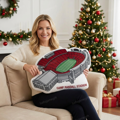Camp Randall Stadium Plush Pillow