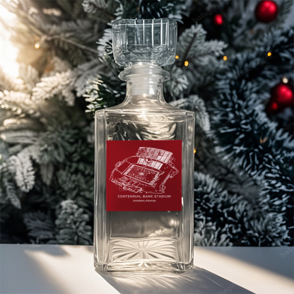Centennial Bank Stadium- Arkansas State Red Wolves football,Whiskey Bottles-Gifts For Sports Lovers
