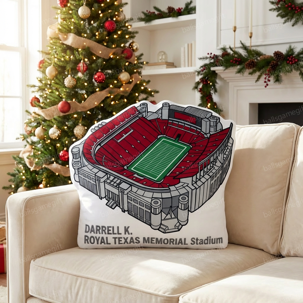 Darrell K Royal Memorial Stadium Plush Pillow