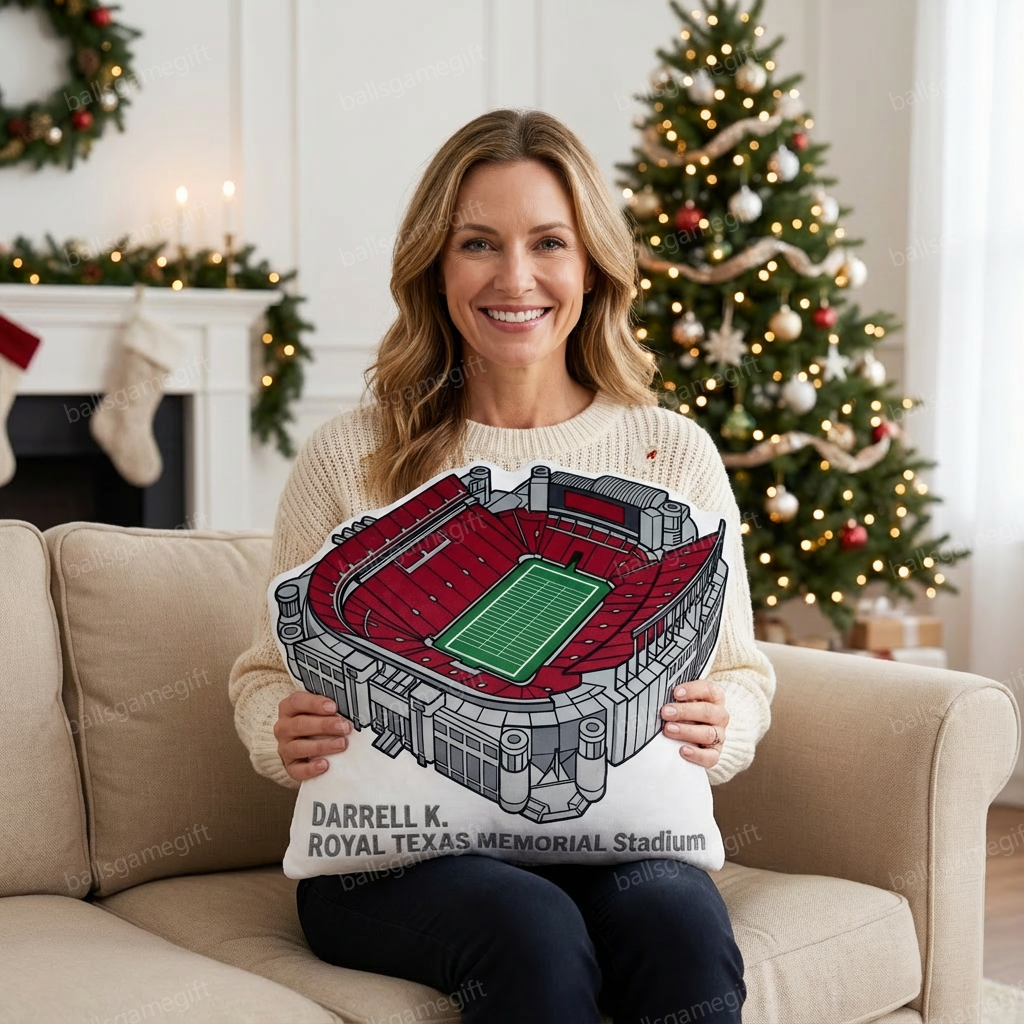 Darrell K Royal Memorial Stadium Plush Pillow