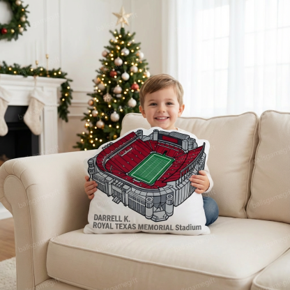 Darrell K Royal Memorial Stadium Plush Pillow