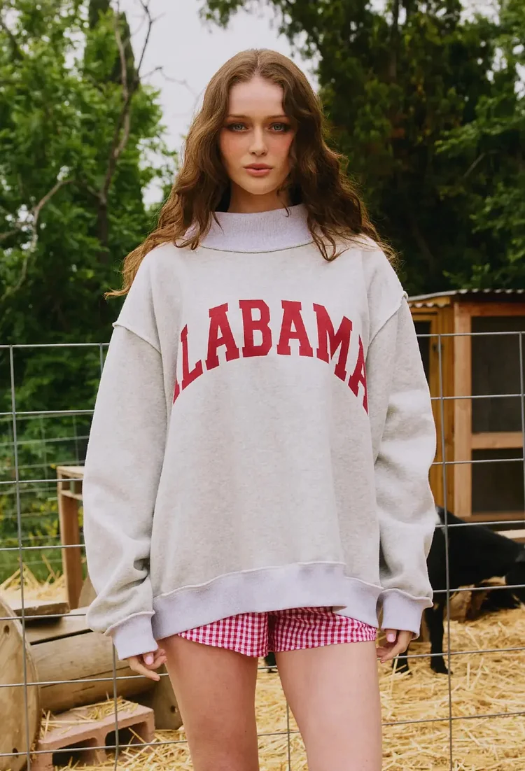 Personalized team two-way stand-up collar sweatshirt