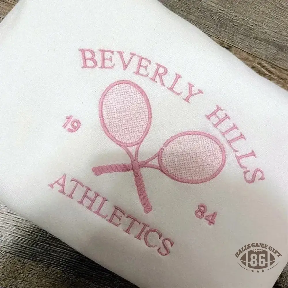 Personalized Embroidered Tennis Custom Letters Embroidered Sweatshirt | Gifts for Sports Mom