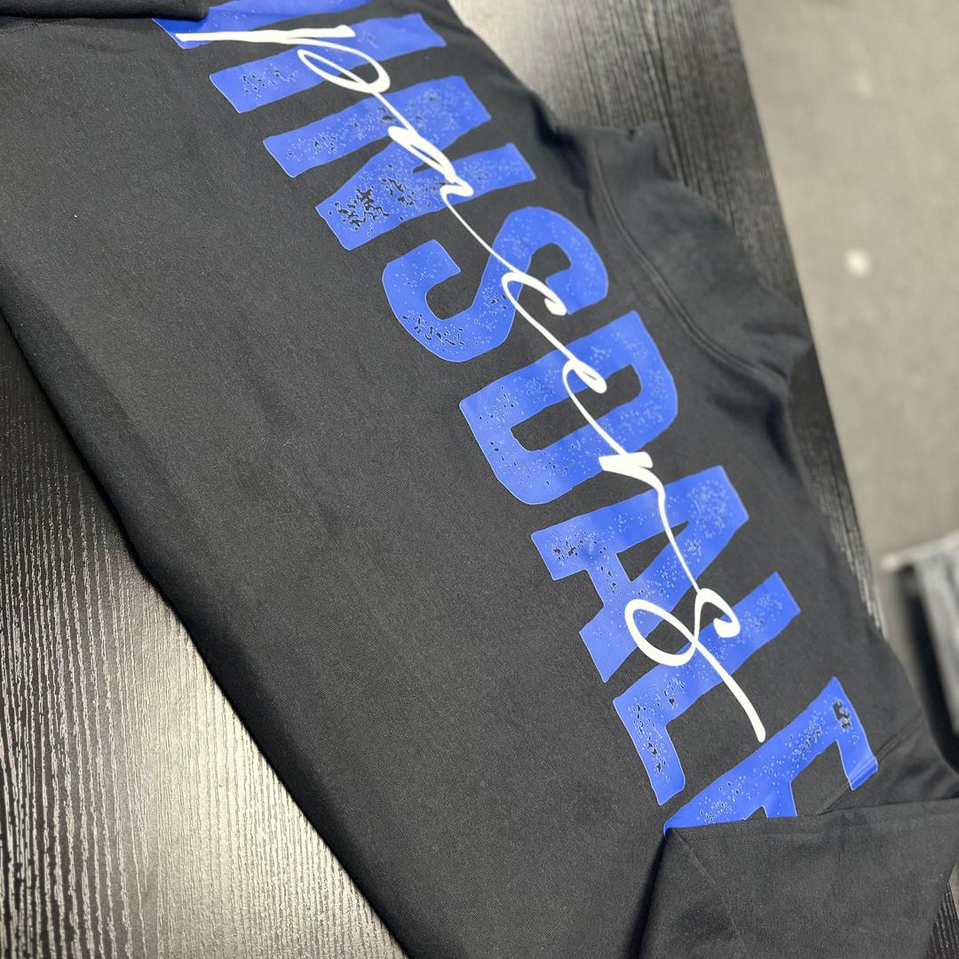 Solid Custom Back Print Sweatshirt For Sports Fans