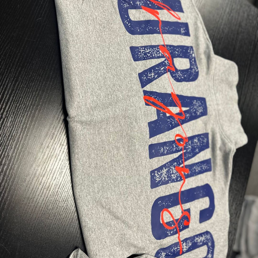 Solid Custom Back Print Sweatshirt For Sports Fans