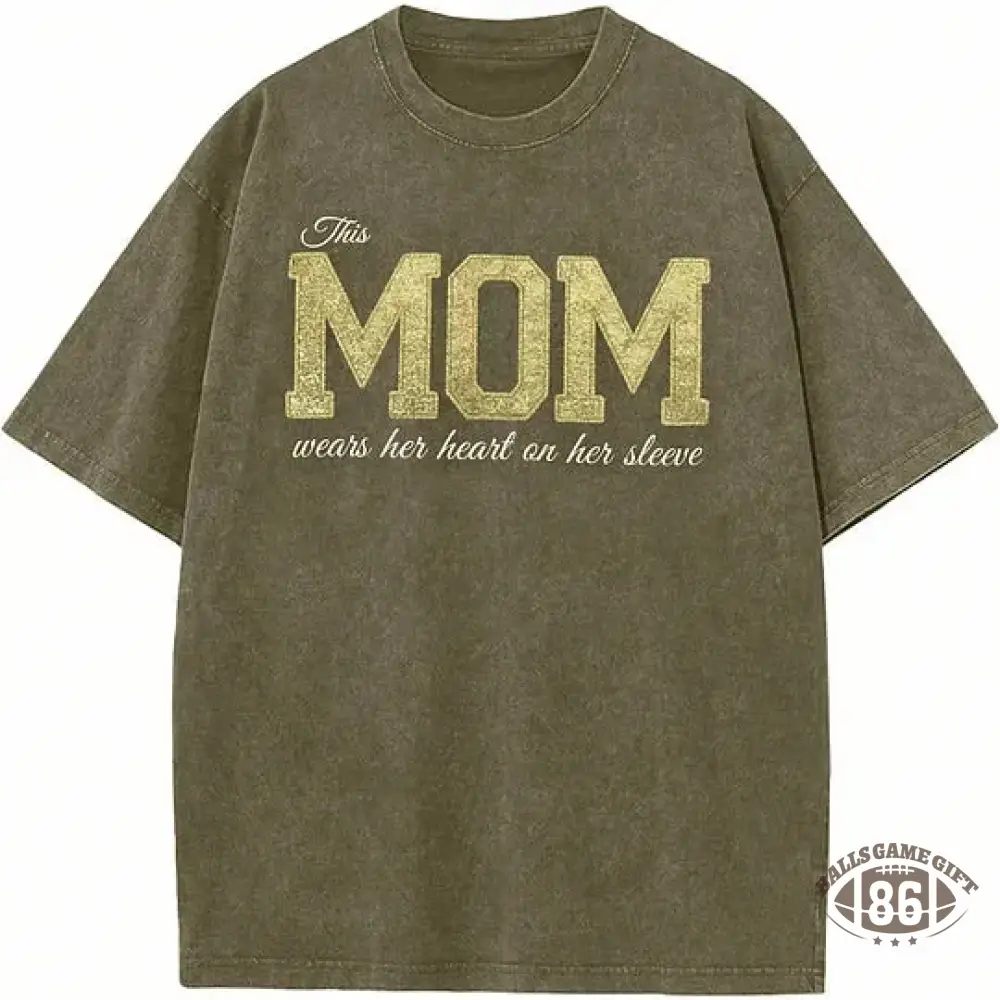 Custom Mama Glitter Embroidered Washed Sweatshirt with Kids' Names  Mother's Day Gift