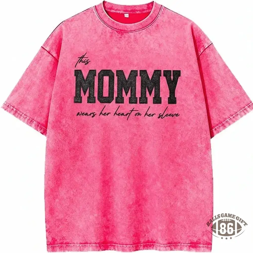 Custom Mama Glitter Embroidered Washed Sweatshirt with Kids' Names  Mother's Day Gift
