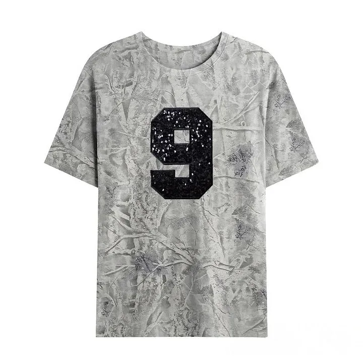 Custom Sequin Team Number & Letters Sweatshirt – Personalized Numbers Sweatshirt