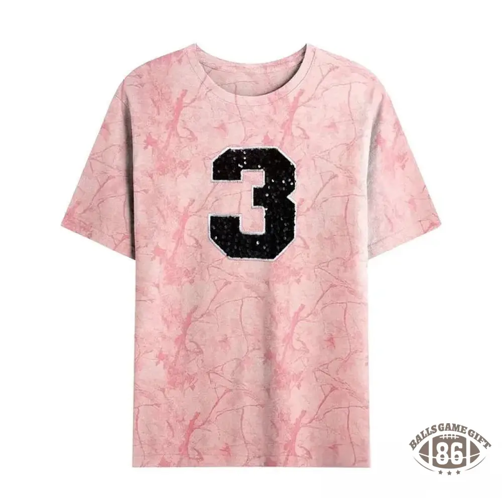 Custom Sequin Team Number & Letters Sweatshirt – Personalized Numbers Sweatshirt