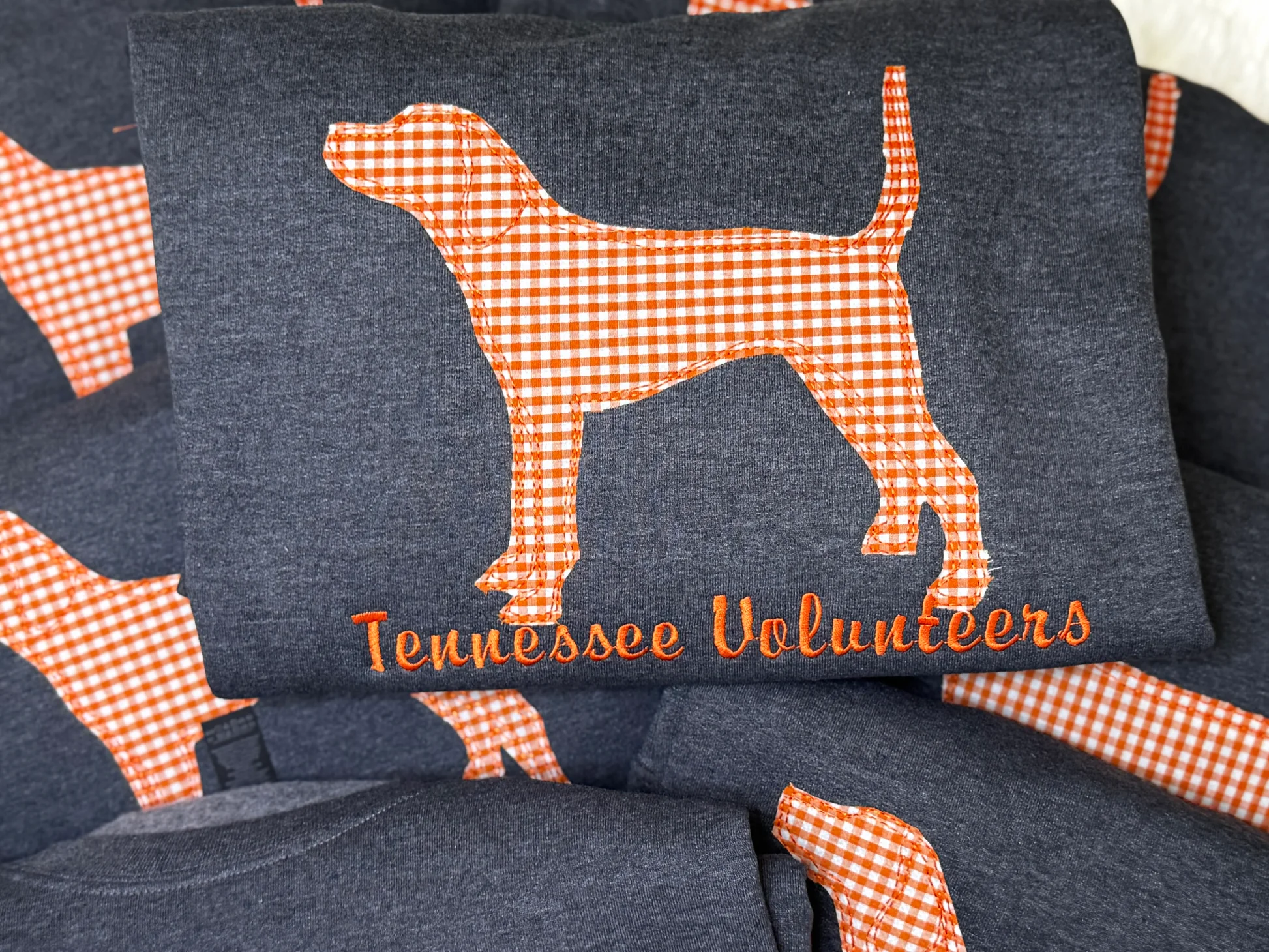Personalized Appliqué Embroidered T-shirt Sweatshirt Crewneck, Game Day Pullover, Vintage College Style
