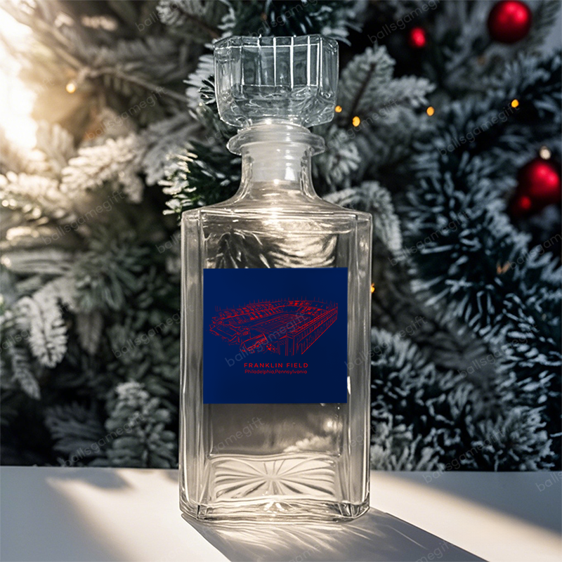 Franklin Field- Penn Quakers football,Whiskey Bottles-Gifts For Sports Lovers