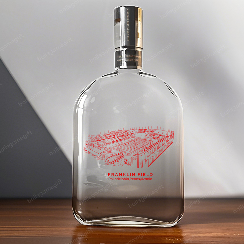 Franklin Field- Penn Quakers football,Whiskey Bottles-Gifts For Sports Lovers