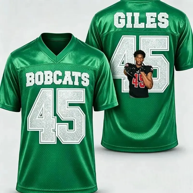 Custom Glitter Football Jersey | Personalized Team Name, Name & Number Bling Sports Jersey