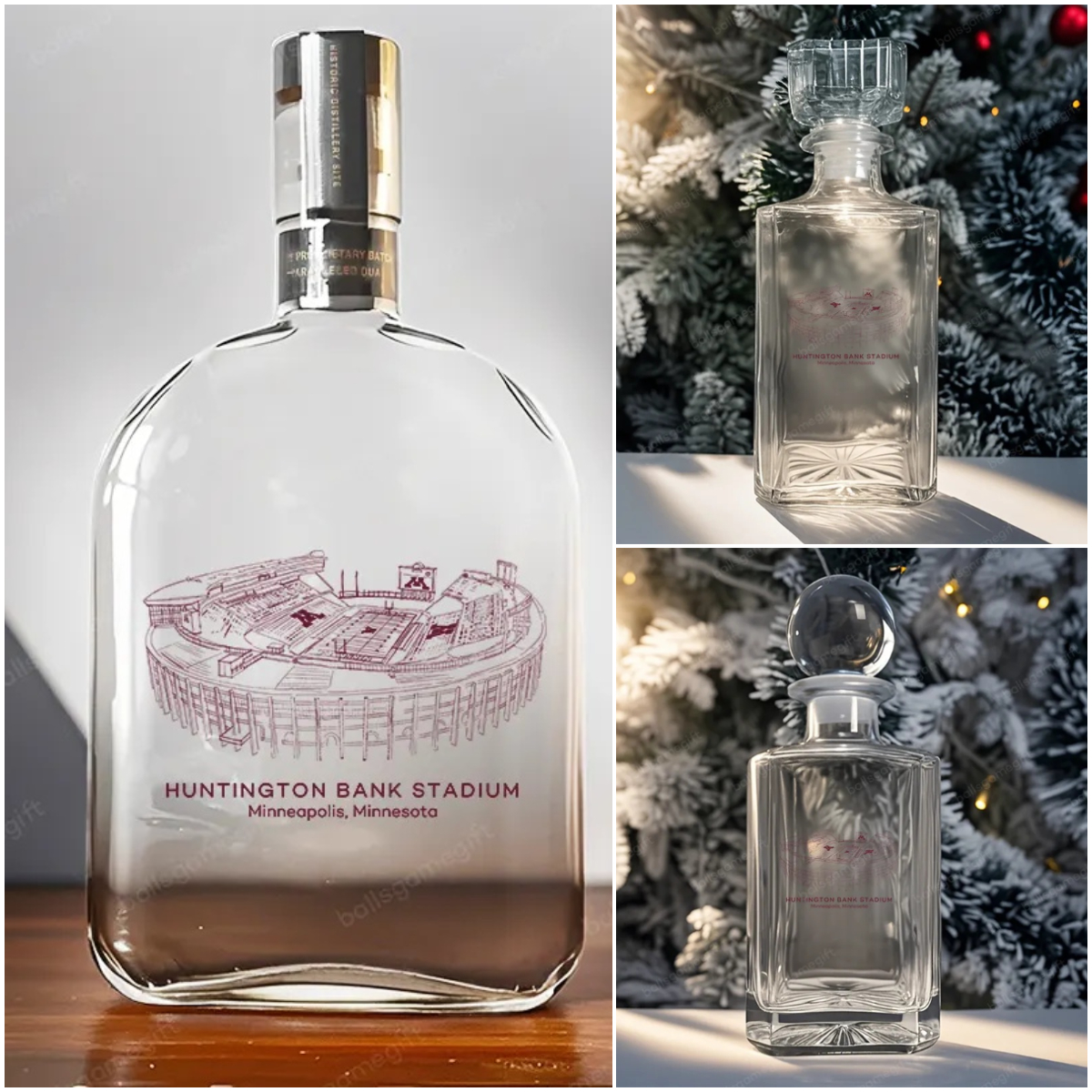 Huntington Bank Stadium-Minnesota Golden Gophers football, Boston Breakers,Whiskey Bottles-Gifts For Sports Lovers