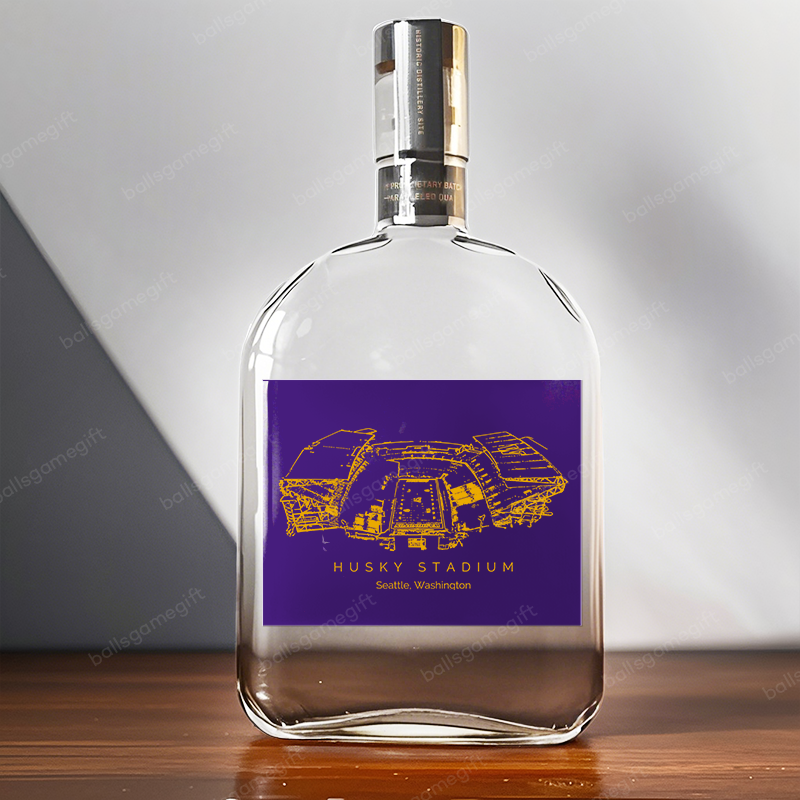 Husky Stadium-Washington Huskies football, Boston Breakers,Whiskey Bottles-Gifts For Sports Lovers