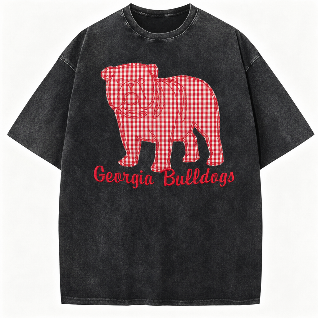 Personalized Appliqué Embroidered T-shirt Crewneck, Game Day Pullover, Vintage College Style