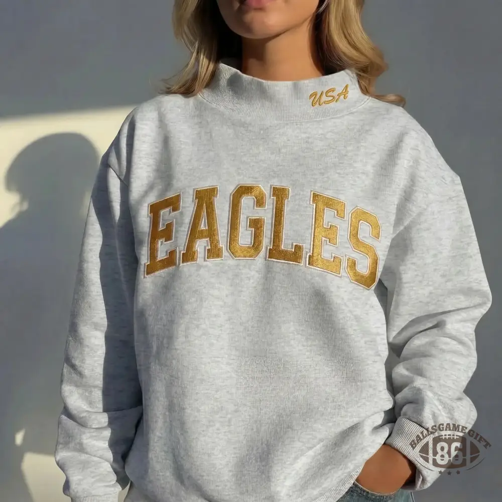 Custom Embroidered Mock Neck Team Name Sweatshirt Gifts for Sports Fans