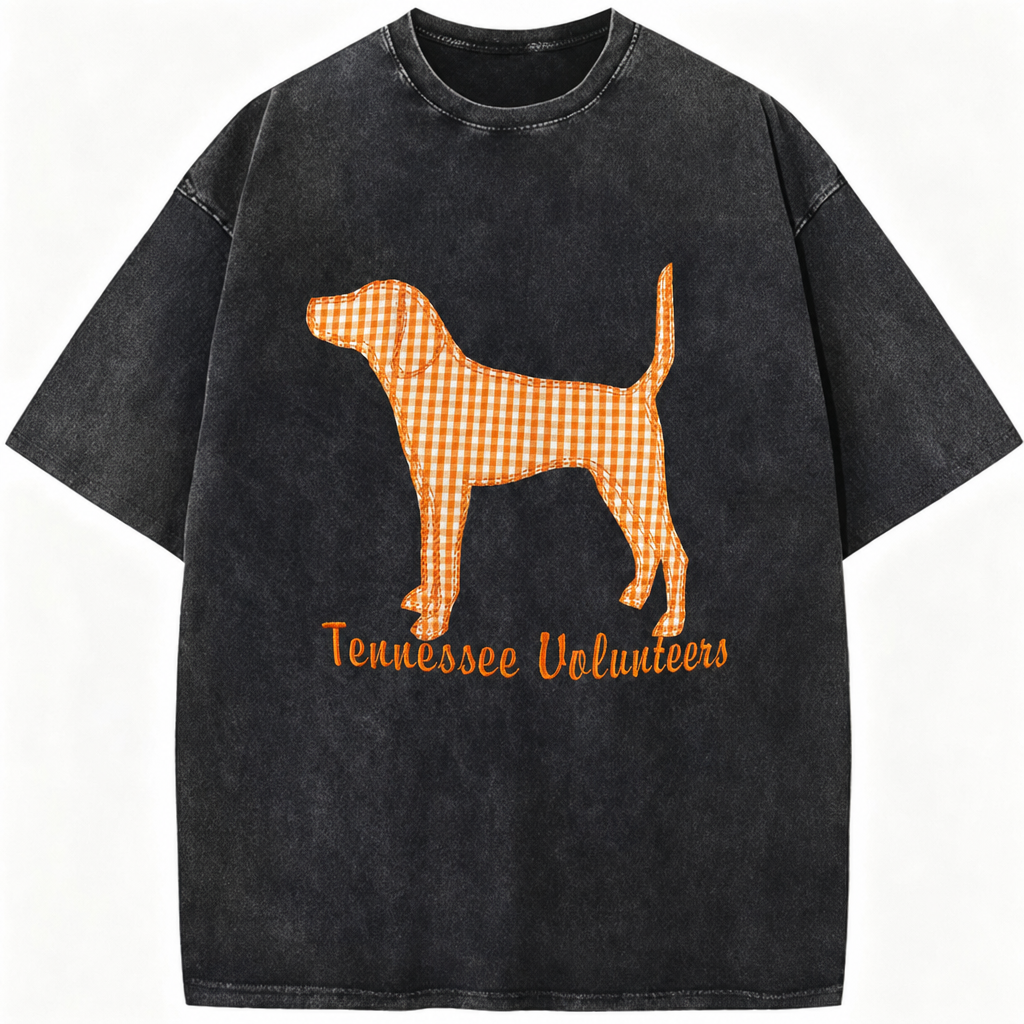 Personalized Appliqué Embroidered T-shirt Crewneck, Game Day Pullover, Vintage College Style