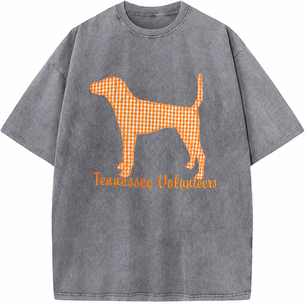 Personalized Appliqué Embroidered T-shirt Crewneck, Game Day Pullover, Vintage College Style