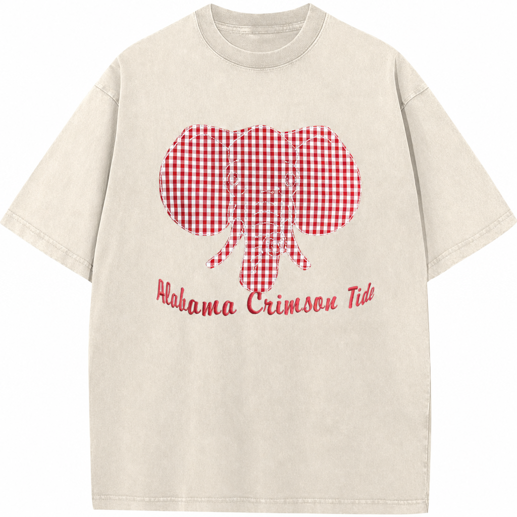 Personalized Appliqué Embroidered T-shirt Crewneck, Game Day Pullover, Vintage College Style