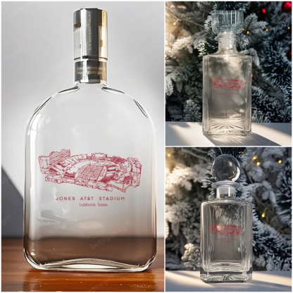 Jones AT&T Stadium - Texas Tech Red Raiders Whiskey Bottles