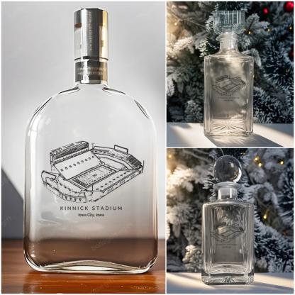 Kinnick Stadium - Iowa Hawkeyes Whiskey Bottles