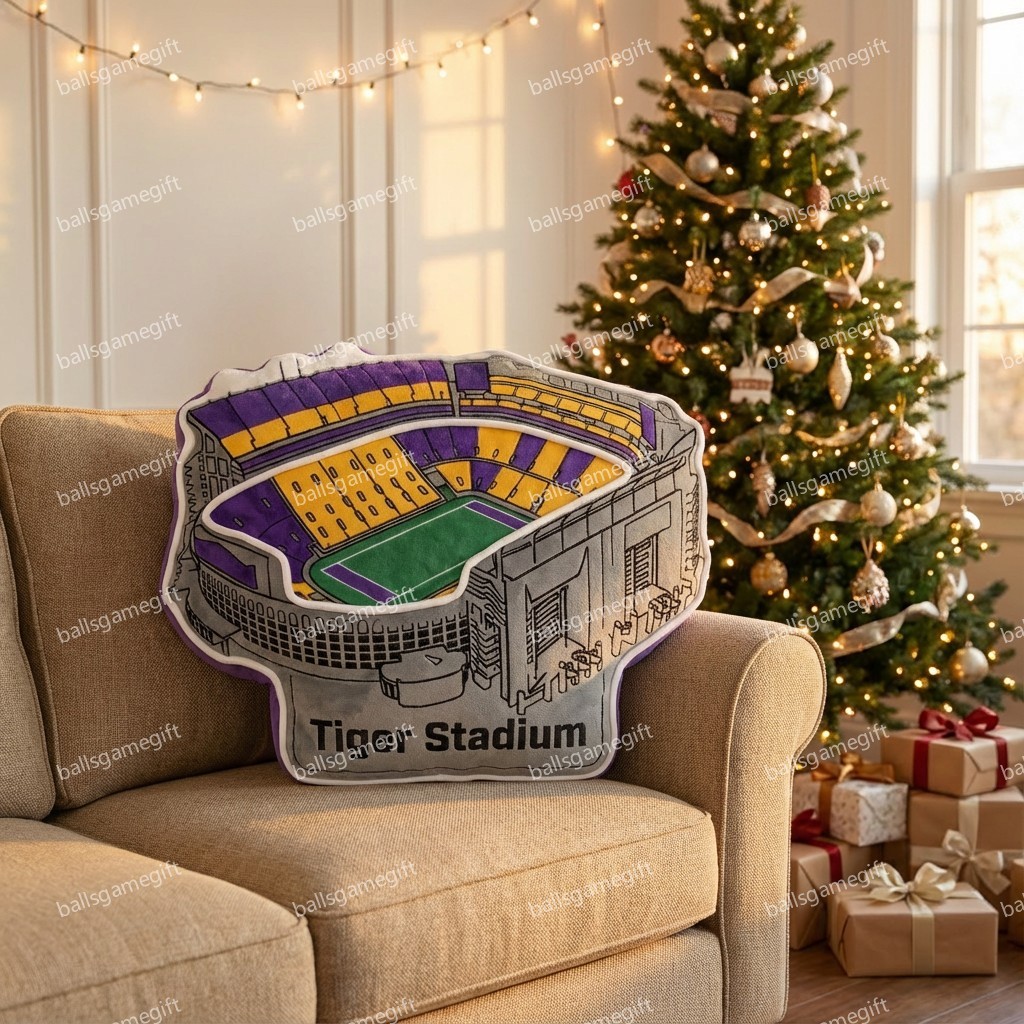 Tiger Stadium Plush Pillow