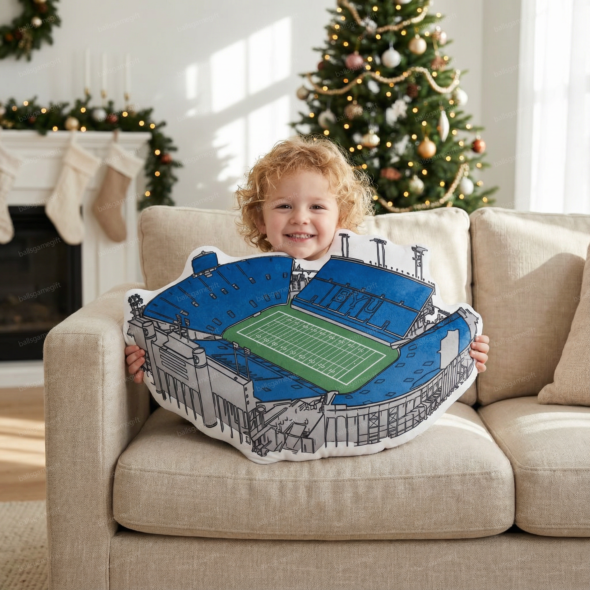 LaVell Edwards Stadium Plush Pillow