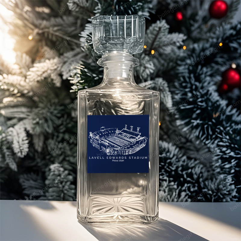 LaVell Edwards Stadium (LES)-BYU Cougars football,Whiskey Bottles-Gifts For Sports Lovers