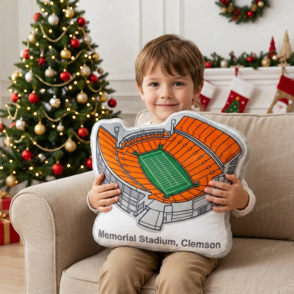 Memorial Staidum (Clemson）Plush Pillow