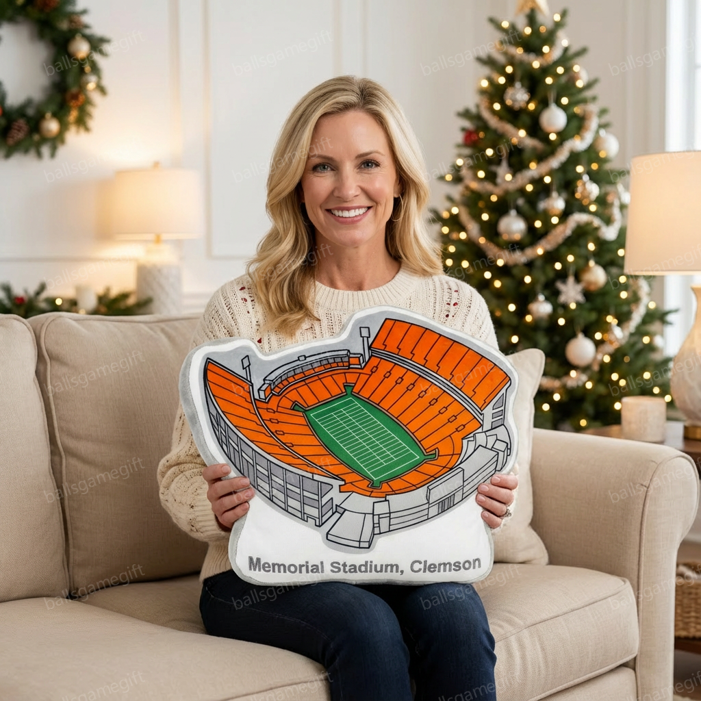 Memorial Staidum (Clemson）Plush Pillow
