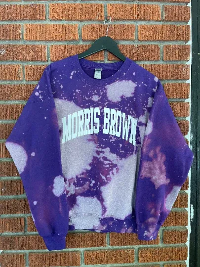 Custom State Bleached Crewneck | Premium Heat Transfer Print ✨