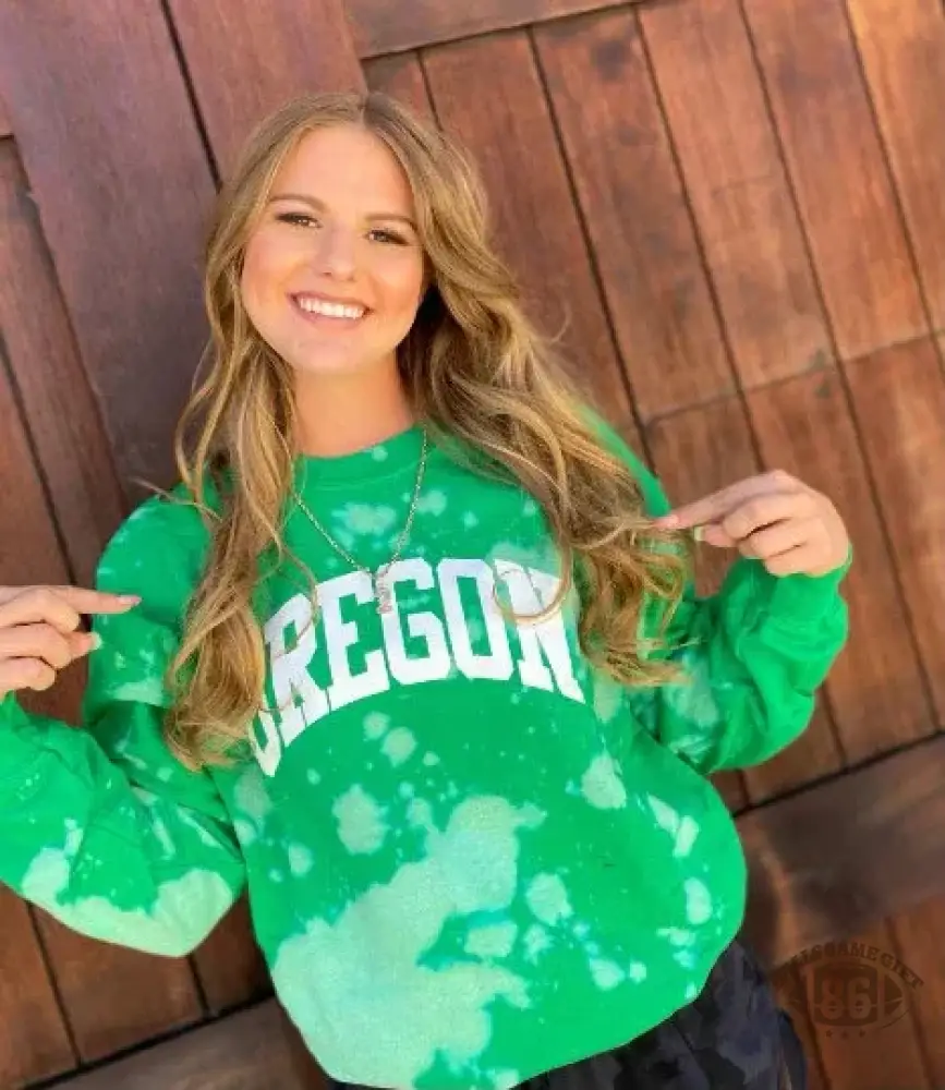 Custom State Bleached Crewneck | Premium Heat Transfer Print ✨