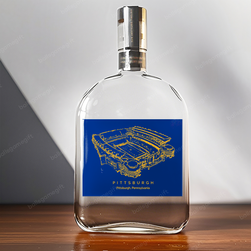 Acrisure Stadium-Pittsburgh Panthers football, Pittsburgh Steelers,Whiskey Bottles-Gifts For Sports Lovers