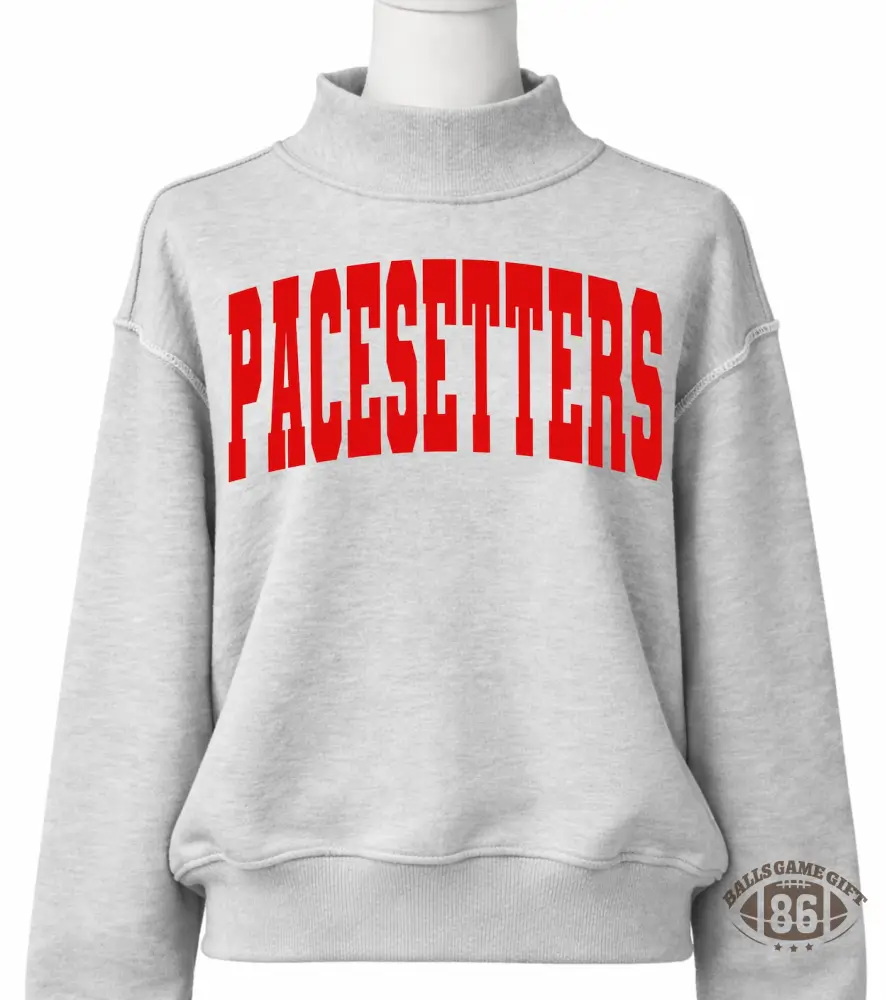 Custom Varsity Letter Mock Neck Sweatshirt | Oversized Collegiate Game Day Crewneck