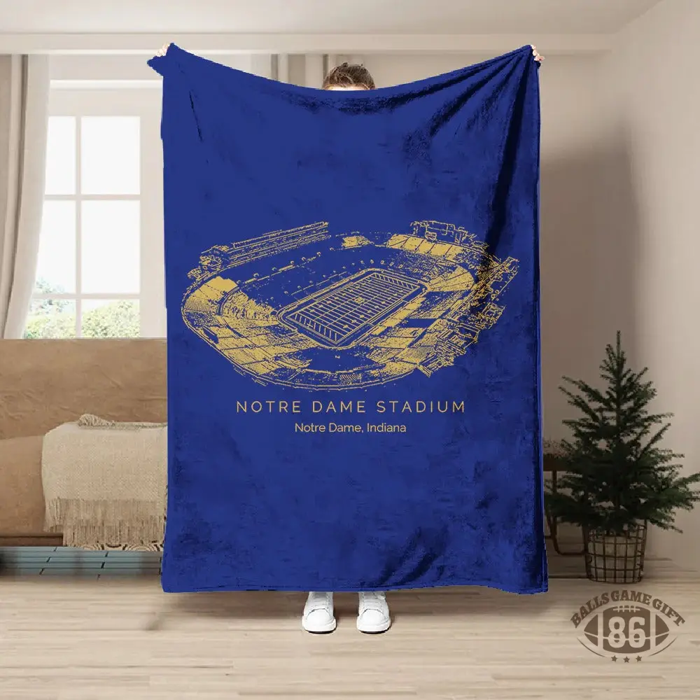 Notre Dame Stadium - Notre Dame Fighting Irish football,College Football Blanket