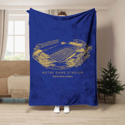 Notre Dame Stadium - Notre Dame Fighting Irish football,College Football Blanket