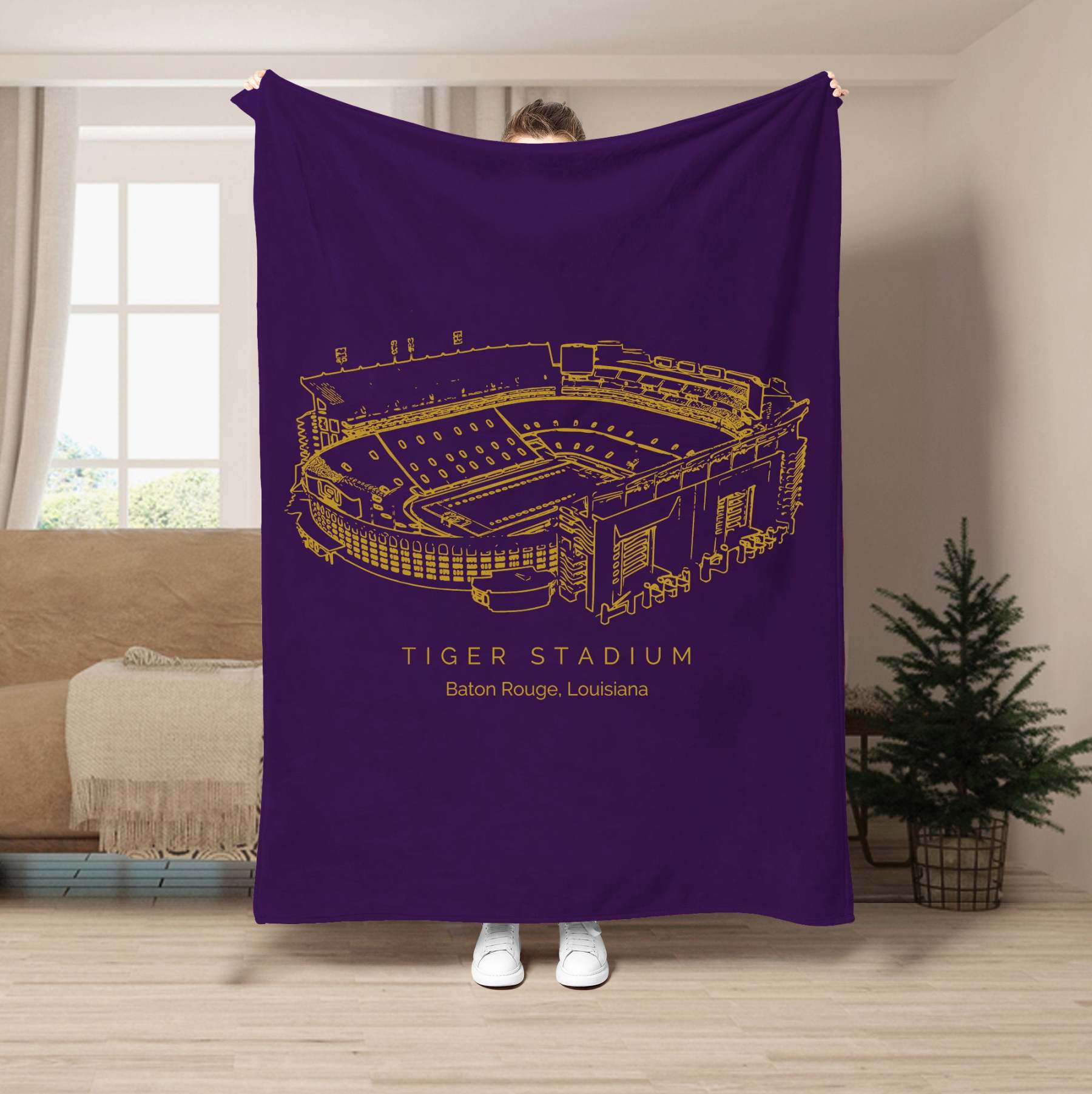 Tiger Stadium - Tigers football, College Football Blanket