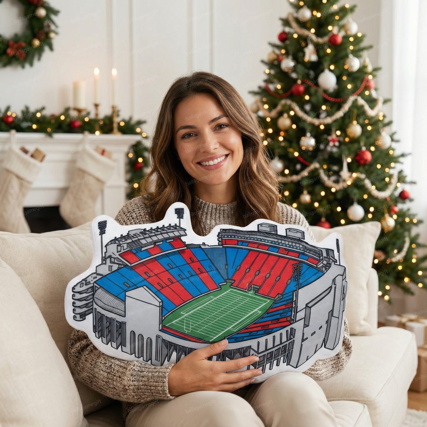 Vaught-Hemingway Stadium Plush Pillow