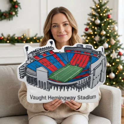 Vaught-Hemingway Stadium Plush Pillow