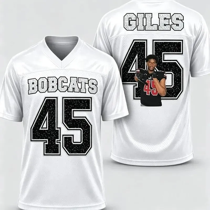 Custom Glitter Football Jersey | Personalized Team Name, Name & Number Bling Sports Jersey