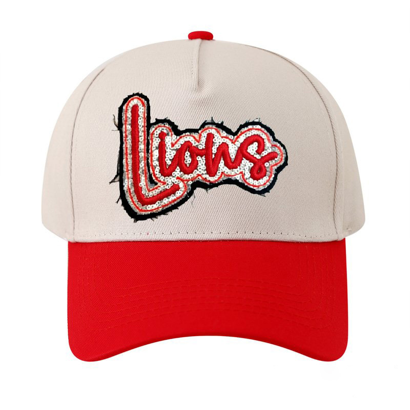 Custom Team Name Sequin Embridered Baseball Cap Sport Lover Hat