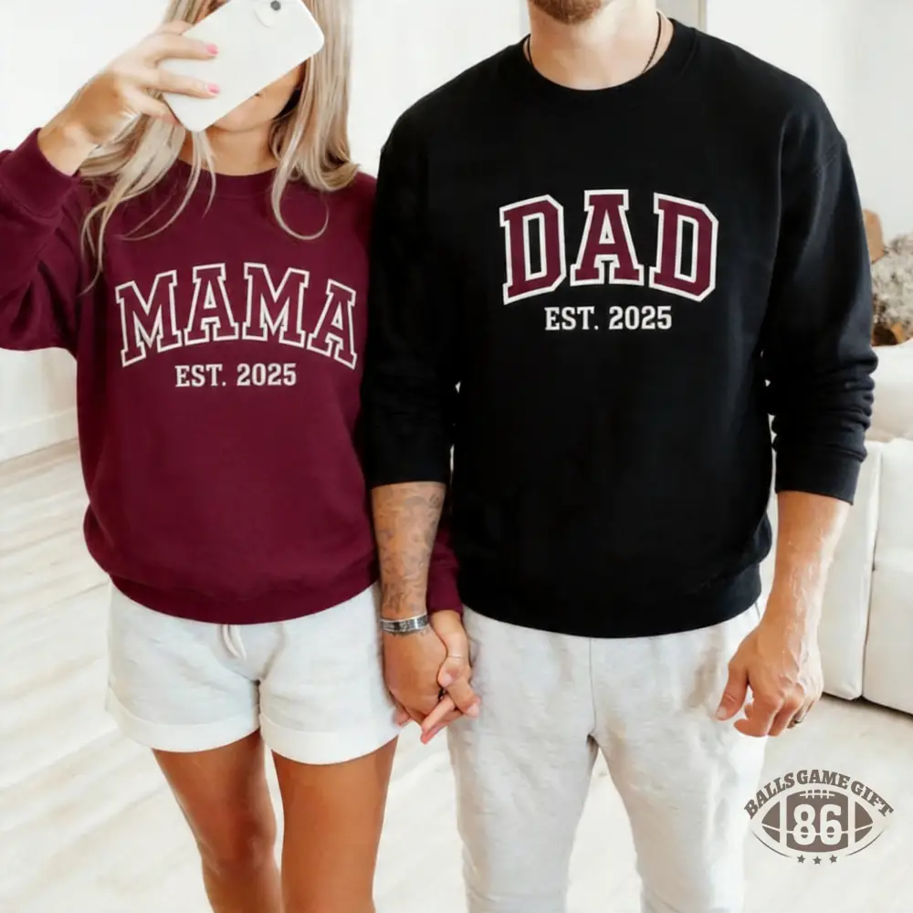  Custom Matching Parent Sweatshirt/T-shirt/Hoodie for Mother's Day and Father's Day Gifts