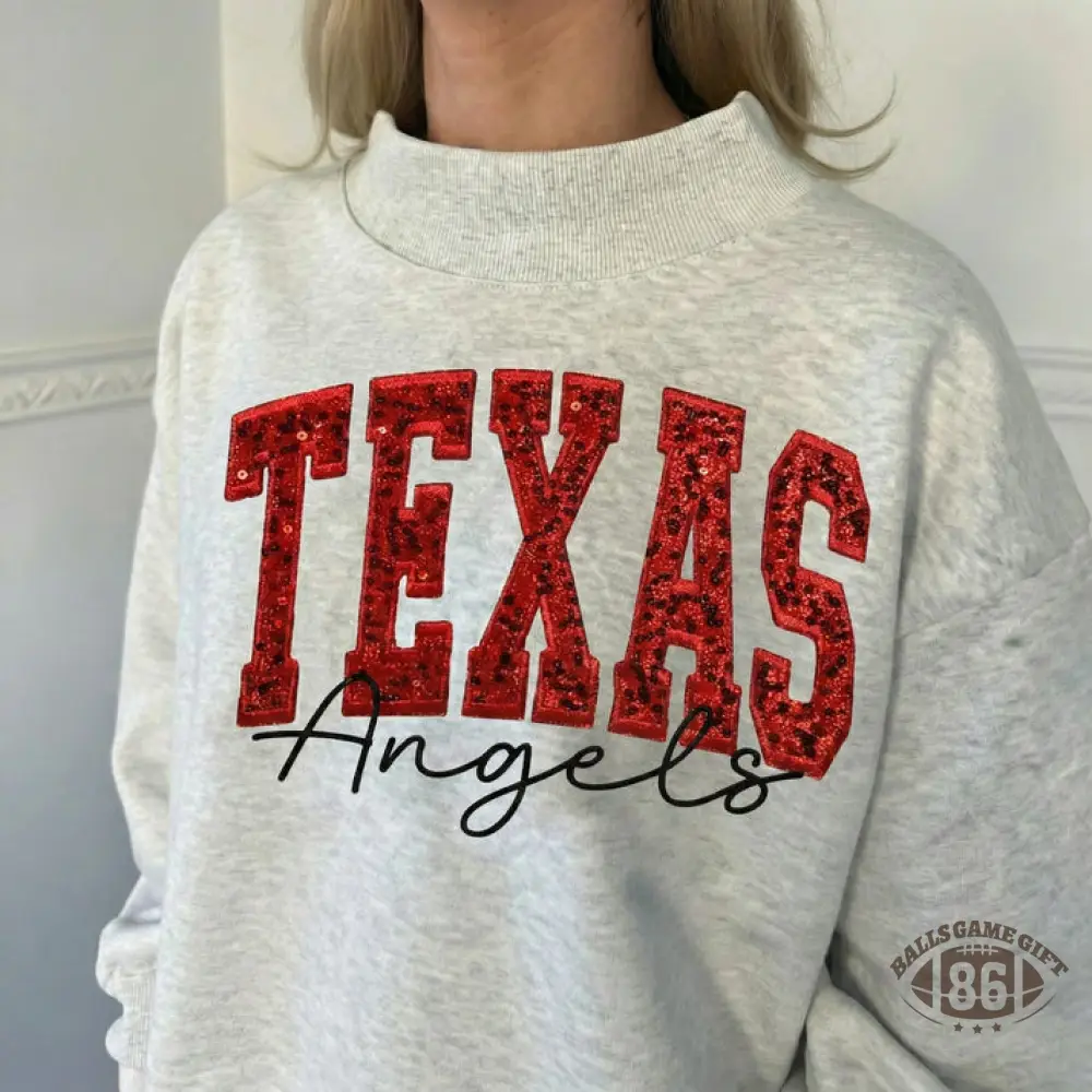 Personalized Sequin Letters Name Team Mock Neck 