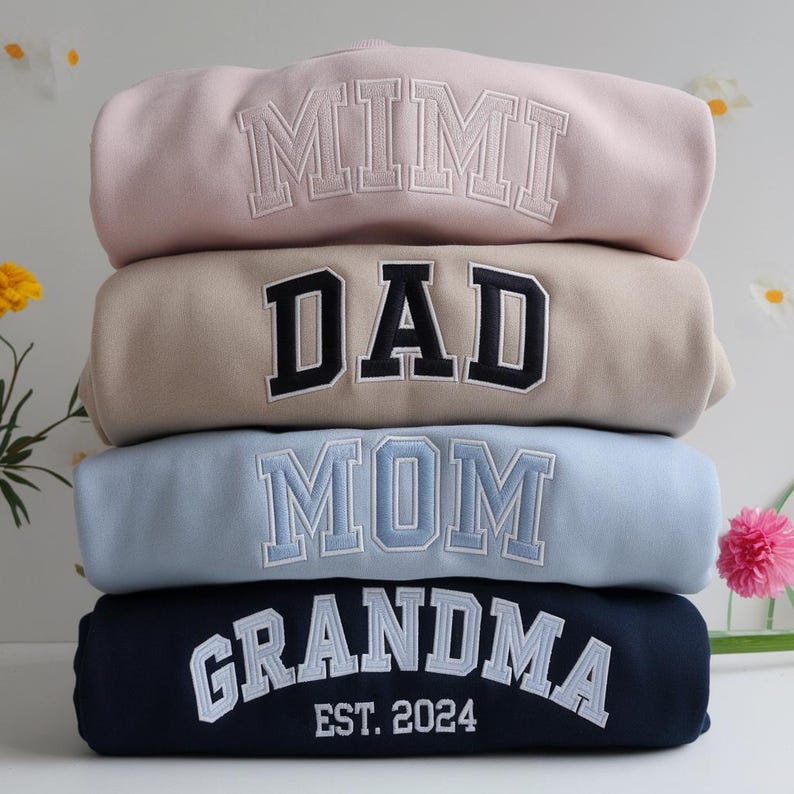  Custom Matching Parent Sweatshirt/T-shirt/Hoodie for Mother's Day and Father's Day Gifts