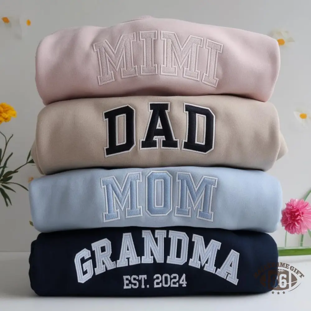  Custom Matching Parent Sweatshirt/T-shirt/Hoodie for Mother's Day and Father's Day Gifts