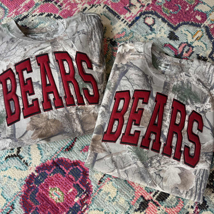 Custom Team Mascot Sweatshirt – Personalized Camo tee Gifts for Sports Mom