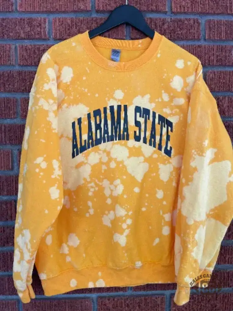 Custom State Bleached Crewneck | Premium Heat Transfer Print ✨